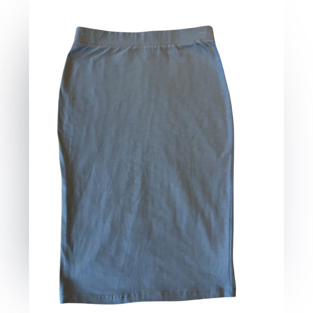 Zenana Outfitters Light Blue Pencil Skirt